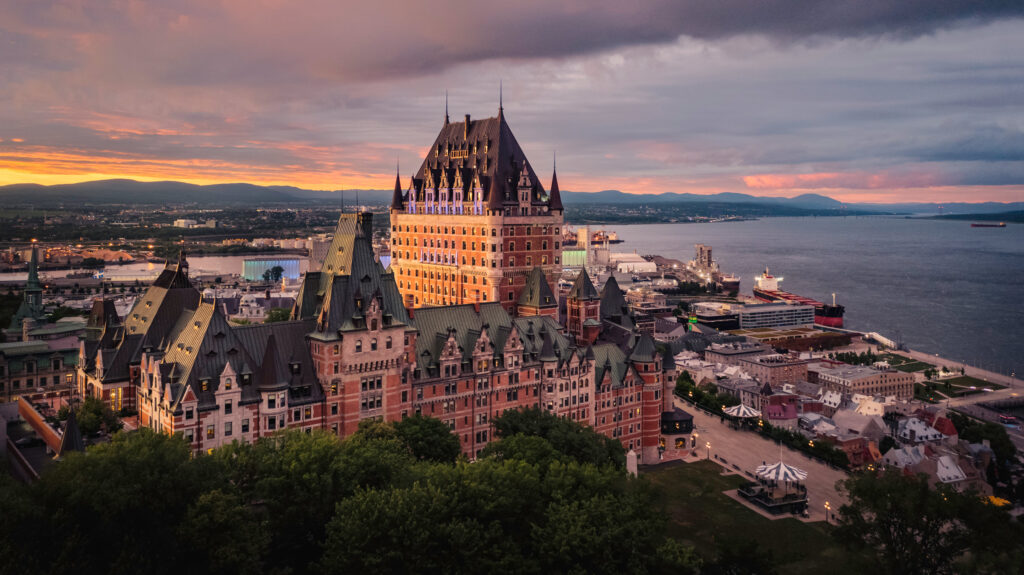 luxury castle hotel - Fairmont Le Château Frontenac, Canada